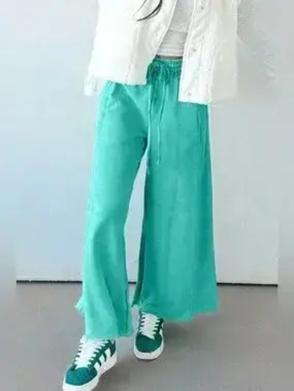 High-Waisted Wide-Leg Pants - Picture 2 of 8